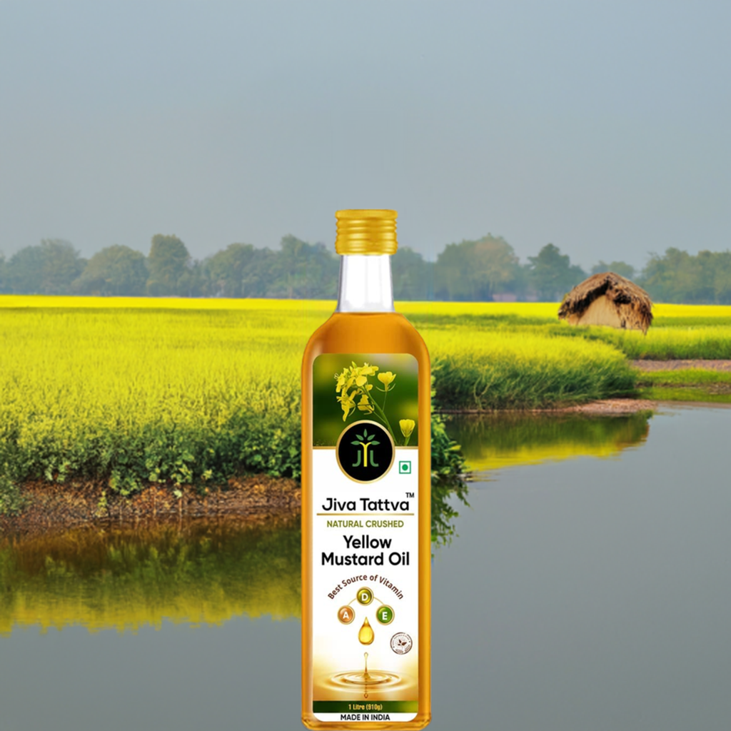Jiva Tattva Yellow Mustard Oil: Pure Sunshine for Your Kitchen