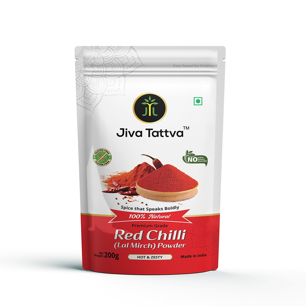 Jiva Tattva Red Chilli Lal Mirch Powder 200g pouch