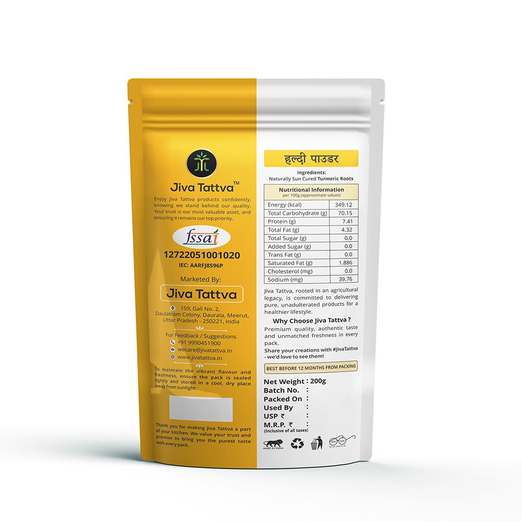 Jiva Tattva Turmeric (Haldi) Powder - 200g