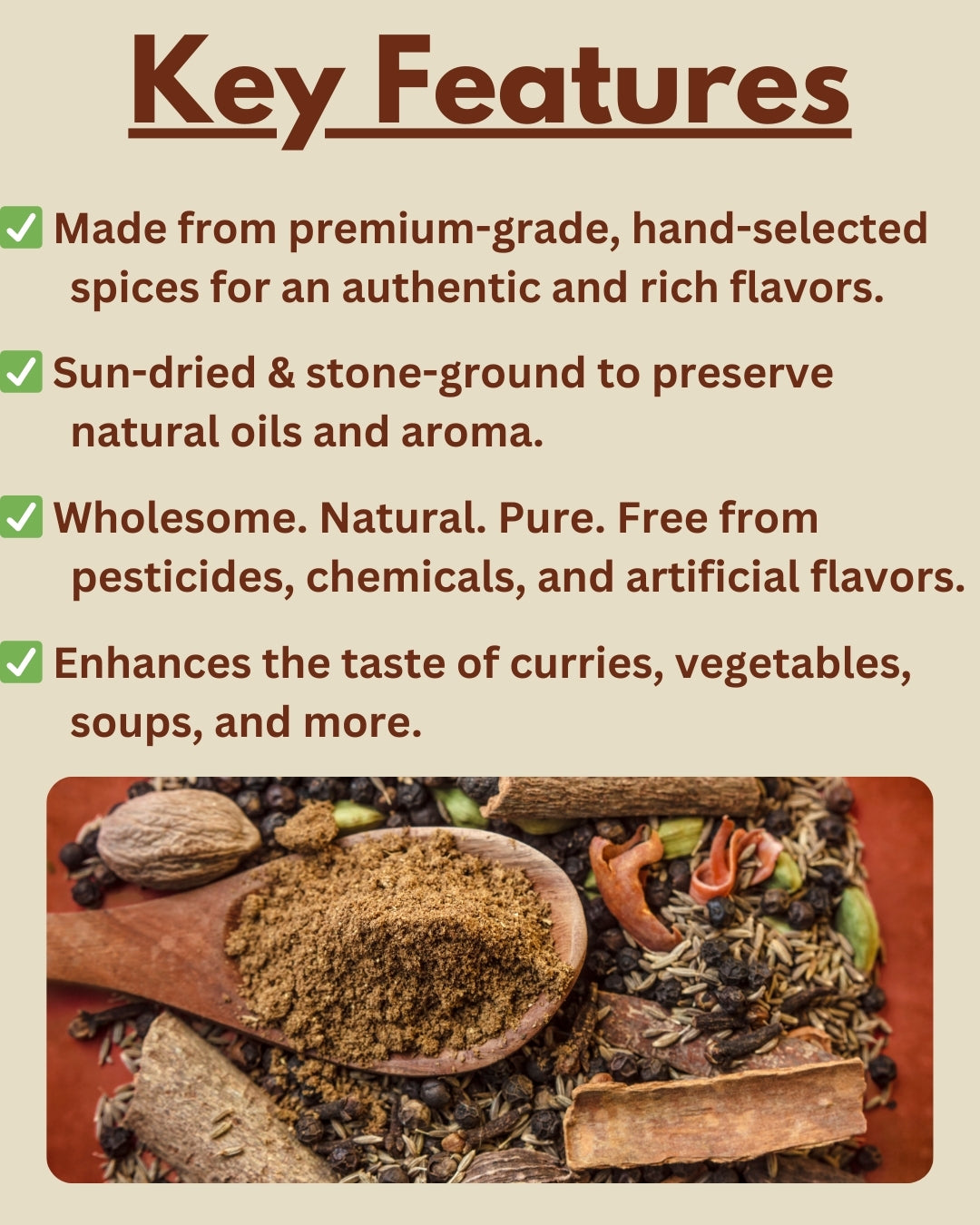 Jiva Tattva Garam Masala Powder 200g