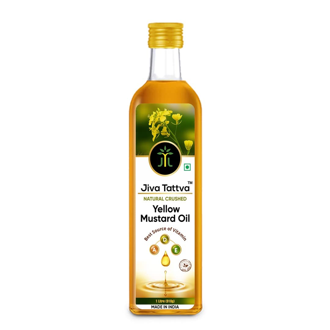 Jiva Tattva Yellow Mustard Oil 1L bottle