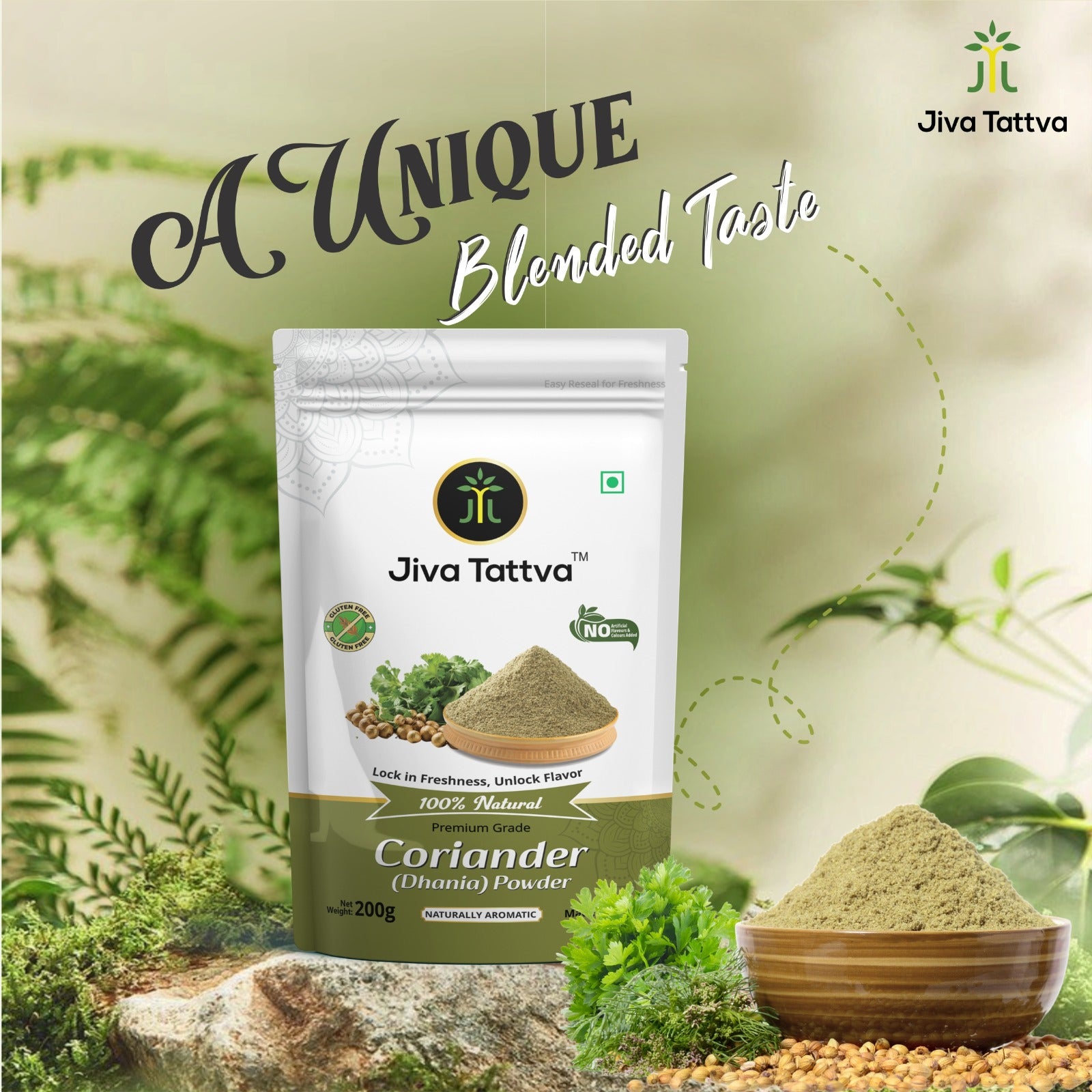 Jiva Tattva Coriander (Dhaniya) Powder  – 200g